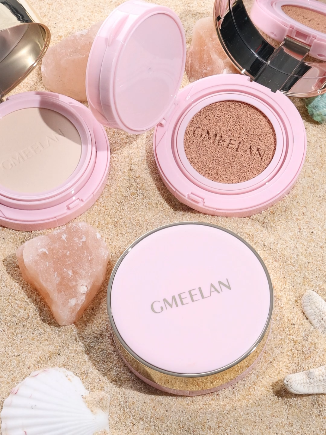 ☀️Tak cair walau panas! Kawal minyak & jerawat, makeup tahan lama💦 #GMEELAN #GMEELANPinkCushion #cushion #longlasting #makeup #AcneFighting #BHA