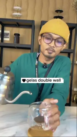 Cangkir Kopi Anti Panas Double#fyp #gelasdoublewall #coffee 