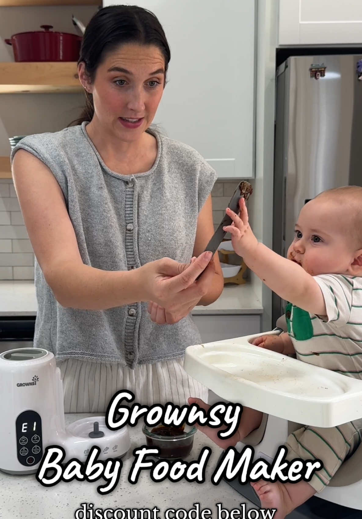 This Grownsy baby food maker is awesome! We made a prunes and pear puree to help with Atlas’s constipation and let’s just say… no more constipation around here 🤷‍♀️ Use code GWYNYT58 on the Grownsy website for 50% off or purchase directly through TikTok shop! #grownsy #momlife #grownsybabyfoodmaker #blackfriday #grownsyblackfriday