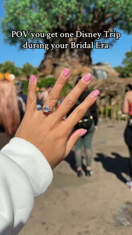 Disney girl-> Disney Bride!! You’re only a bride once, so soak in the era 👰🏽‍♀️💍🤩 #bridalera #2026bride #disney #disneyworld #disneybride 