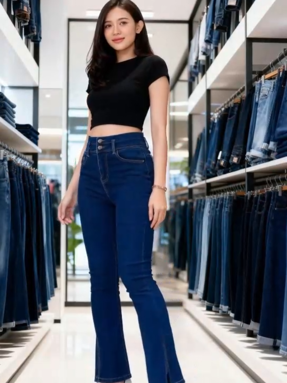 tampil keren cuma pakai celana cutbray, #Sipalingcantik 