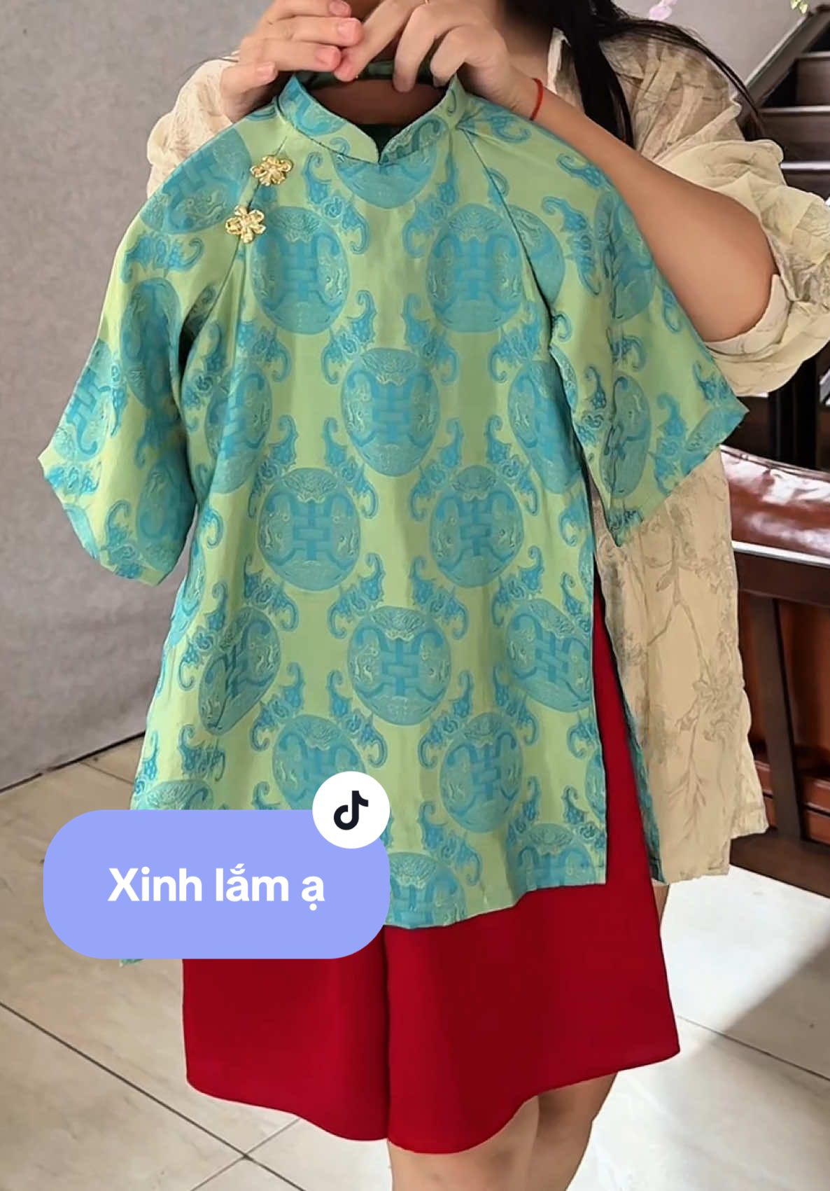 Áo dài thiết kế cho bé diện tết 🧧 Noel ăn cưới  #thoitrangtreem #tiktokshop #tet2026 #aodaibegai #aodaitet2026 