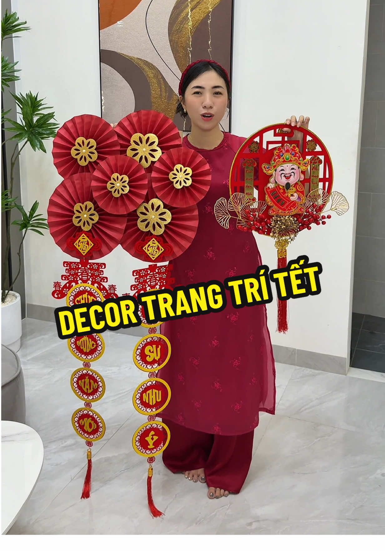 Combo Ông Thần Tài decor trang trí nhà cửa Tết 2026 #decortrangtritet #trangtrinhacua #tiemmerio 