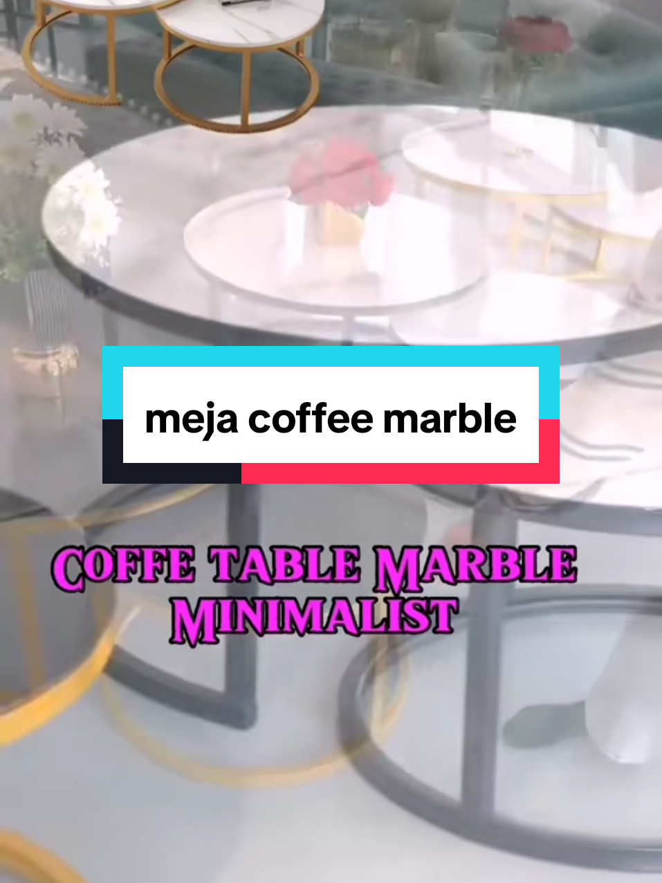 Meja coffee Marble cantik #mejacoffee #tablecoffee #coffeetable 