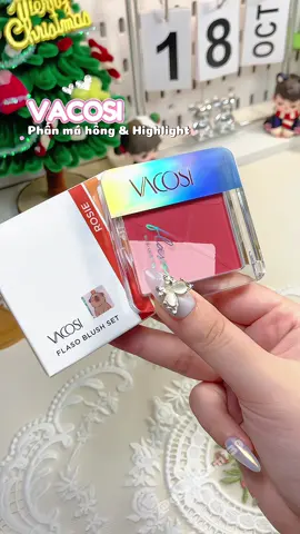 Phấn má hồng & highlight Vacosi#vacosi #mahongbatsang #vacosiflasoblush #reviewlamdep #goclamdep 