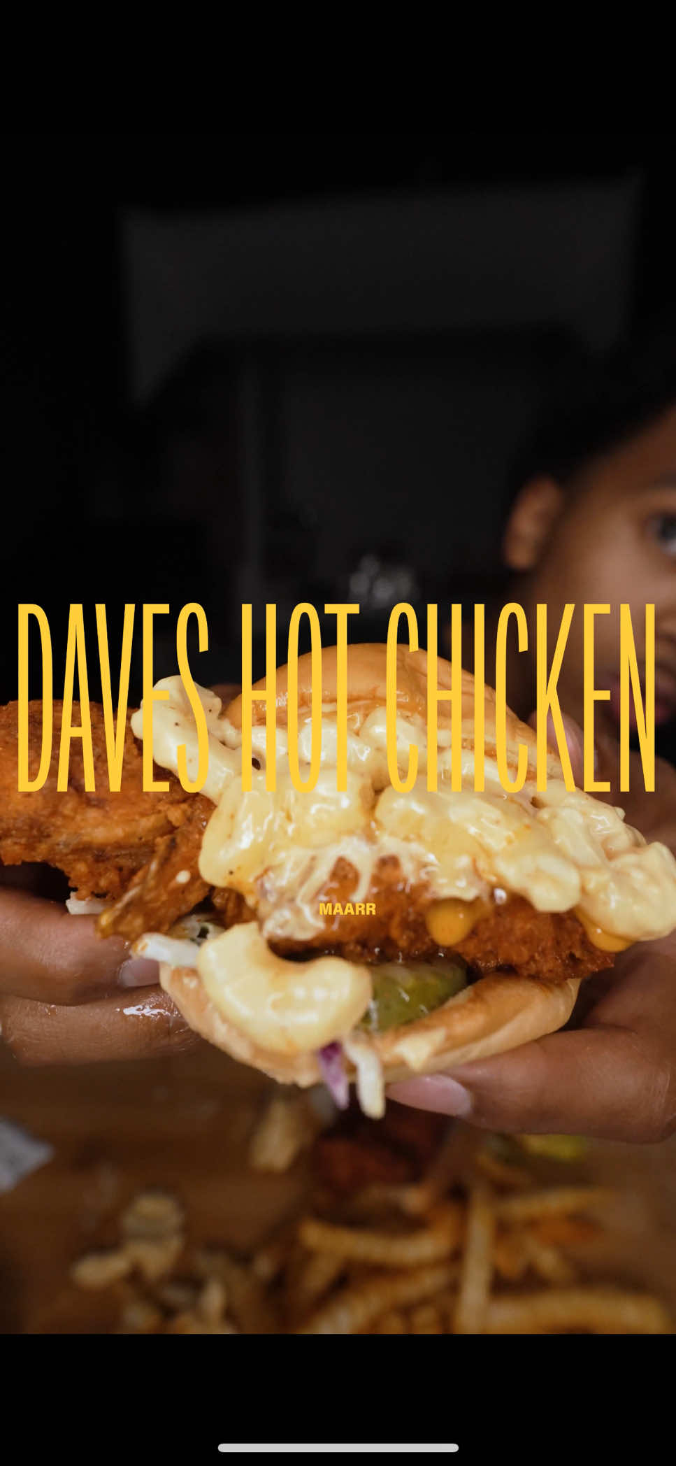 DAVES HOT CHICKEN ASMR MUKBANG😋 #mukbang #daveshotchicken #asmrmukbang #fypシ #viral 