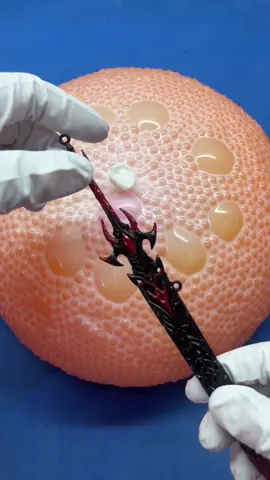 cut the balloon.I feel so good and satisfying.I love orange #ストレス解消 #asmr動画 #cut #fyp #satisfying 