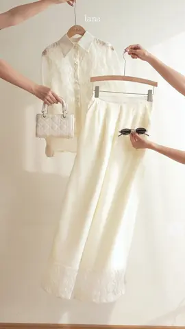 Phối đồ đơn giản cùng set áo quần thanh lịch, hiện đại. #lanadesignvn #fyp #thoitrang #xuhuong #sq370 