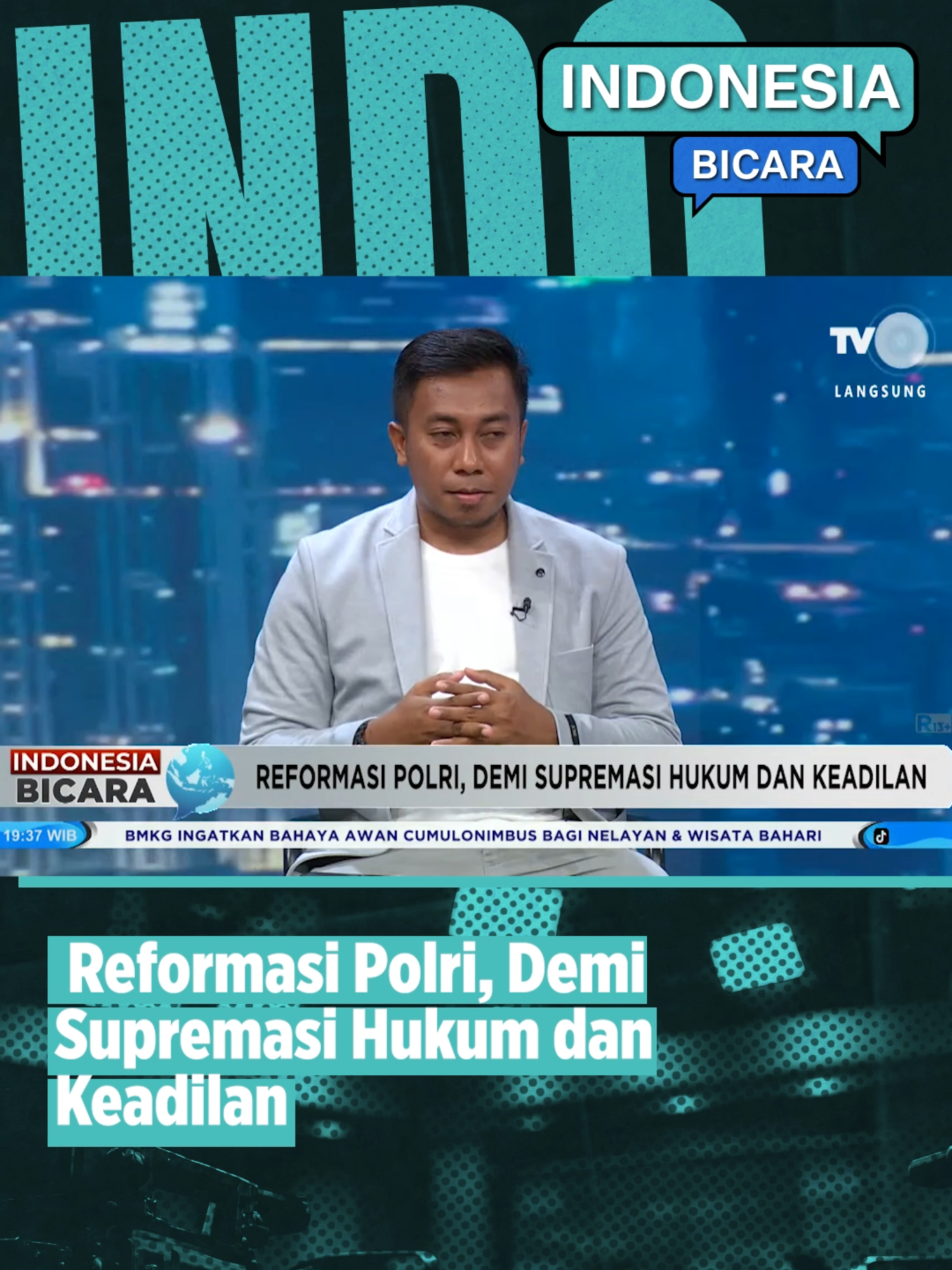 #PemirsaTVRI, upaya yang dibentuk oleh Presiden bertujuan menjawab berbagai masalah di tubuh Polri, mulai dari penegakan hukum hingga psikologi internal.  Harapan utamanya adalah: Polri harus benar-benar menjadi teman masyarakat, dengan implementasi sifat humanis, bukan sekadar untuk konten atau pencitraan!  Simak tuntas langkah-langkah strategis untuk mewujudkan Polri yang dicintai rakyat. Tonton selengkapnya Dialog Indonesia Bicara di channel YouTube TVRI Nasional  #TVRI #TVRINasional #MediaPemersatuBangsa