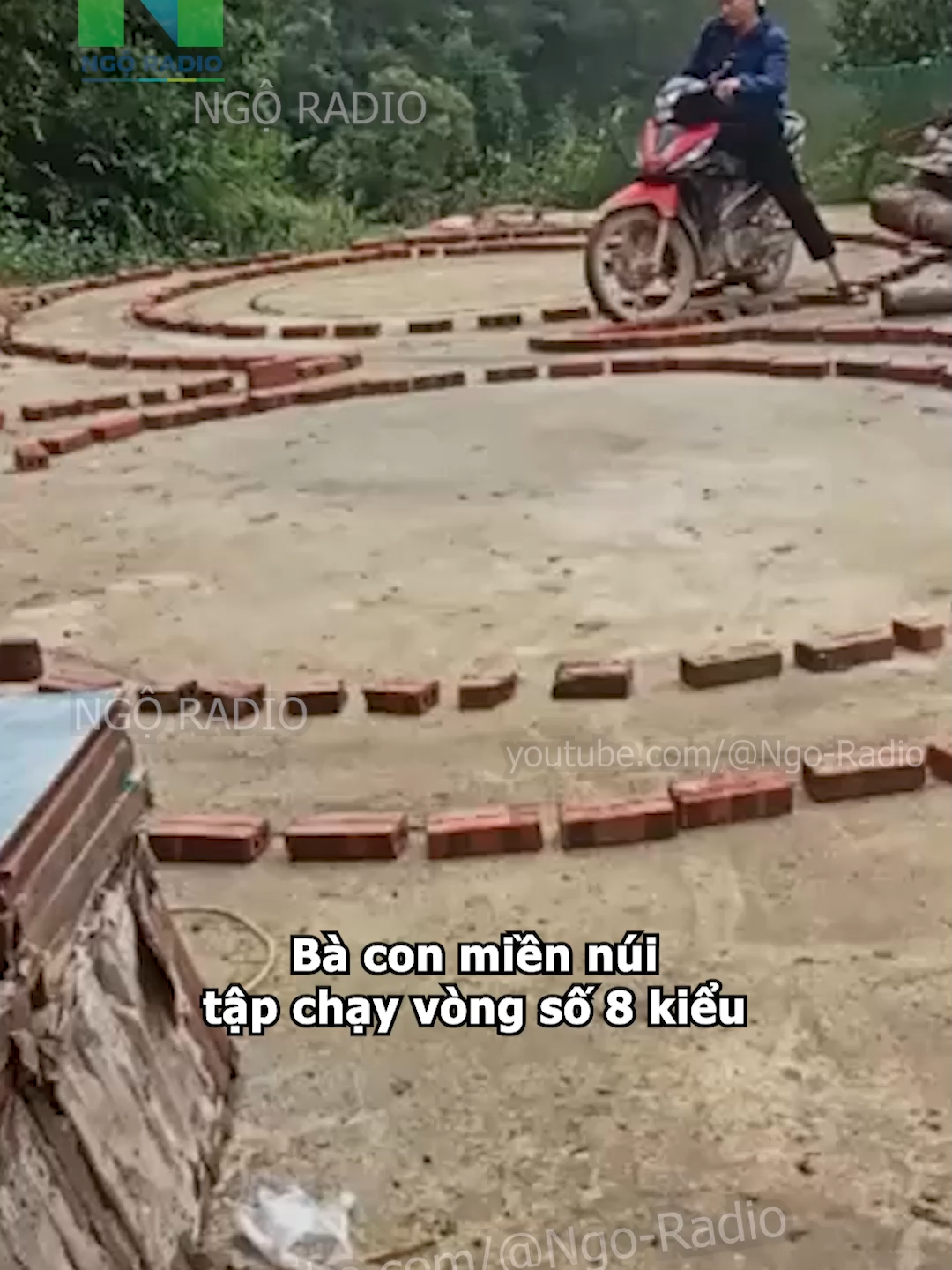 Bà con miền núi  tập chạy vòng số 8 kiểu#haihuoc #ngoradio #viraltiktok #tintuc #cuocsong