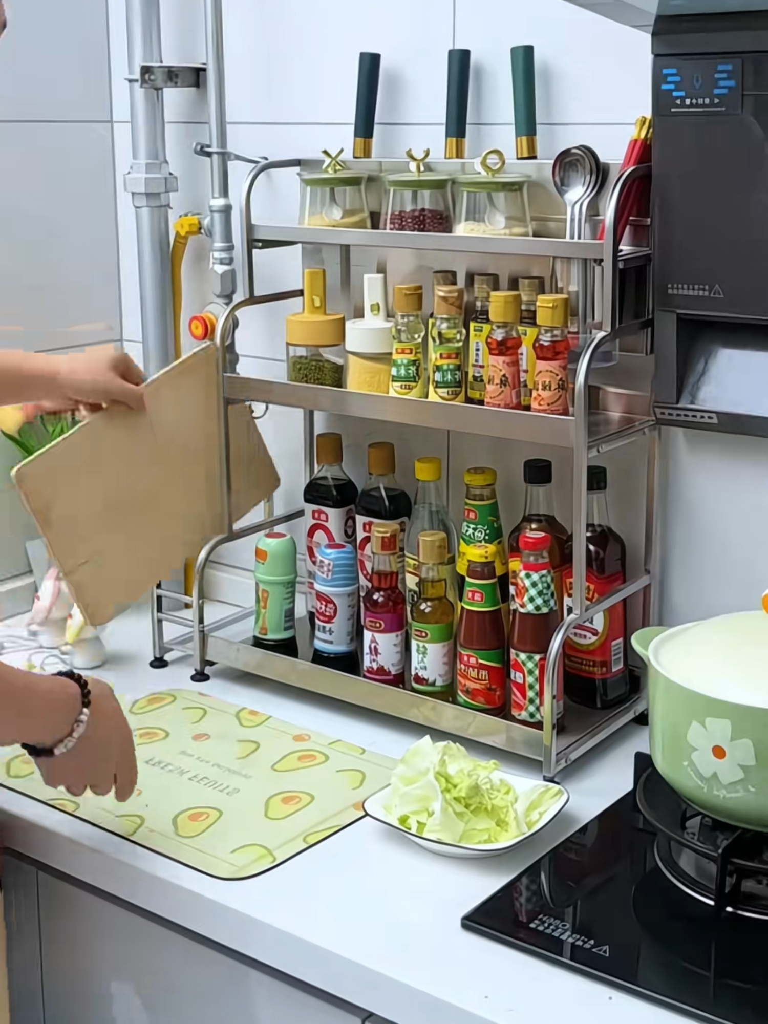 Kệ để gia vị đa năng #keupchendia #kegiavi #kechen #kechenbatdanang #hangnoidiatrung #zihome