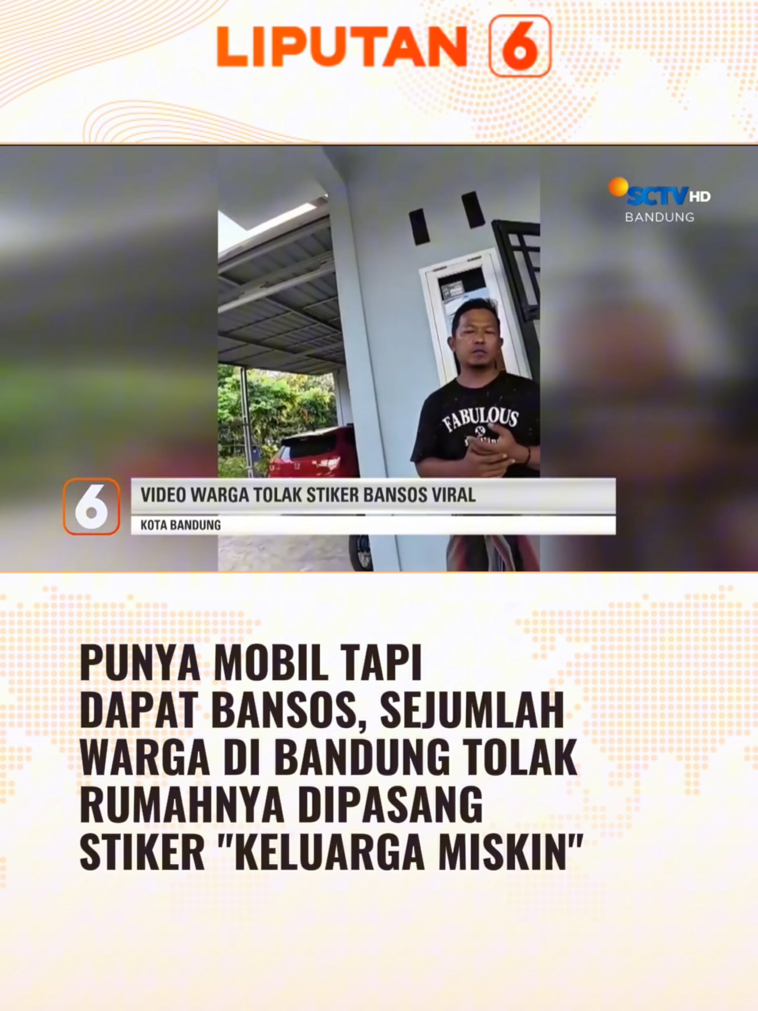 Viral penerima Bansos punya mobil dan rumahh layak huni, tapi menolak saat akan ditempeli stiker 