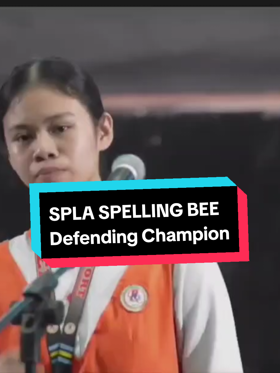 Our SPLA Spelling Bee Defending Champion from Rockfort Educational Institute, Inc.  Di magaga 😆 #SPLA2025 #kalimudanfestival2025 #SultanPaxLeadershipAcademy 