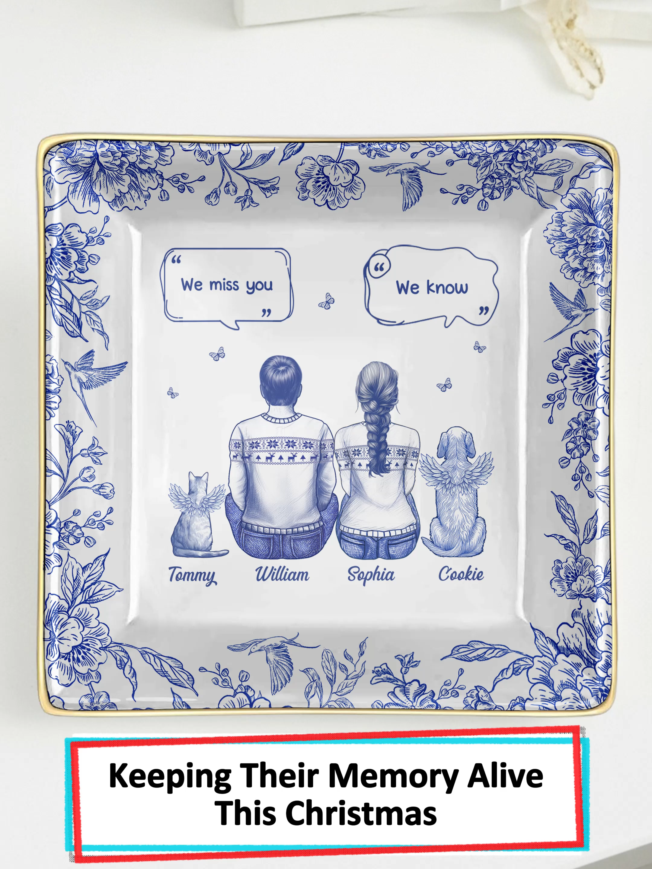 Holding this ring dish reminds me of our last Christmas together ❤️ #wanderprints #personalized #gifts #Christmas #giftforpetlovers