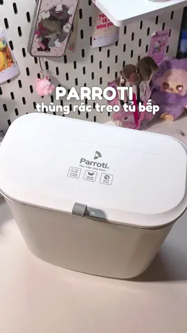 thùng rác treo bếp nè #parroti #thungracmini #thungrac 