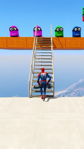 GTA 5 Epic Ragdolls | Spider-Man Jumps #gta5 #spiderman #ragdolls #viralvideo #foryoupage 