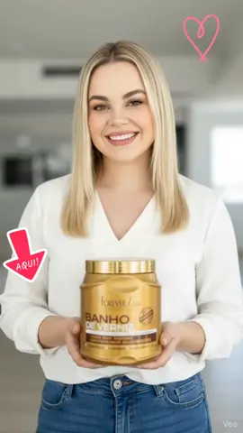 Máscara banho de verniz #forever #loiro #mascara #cabelos 