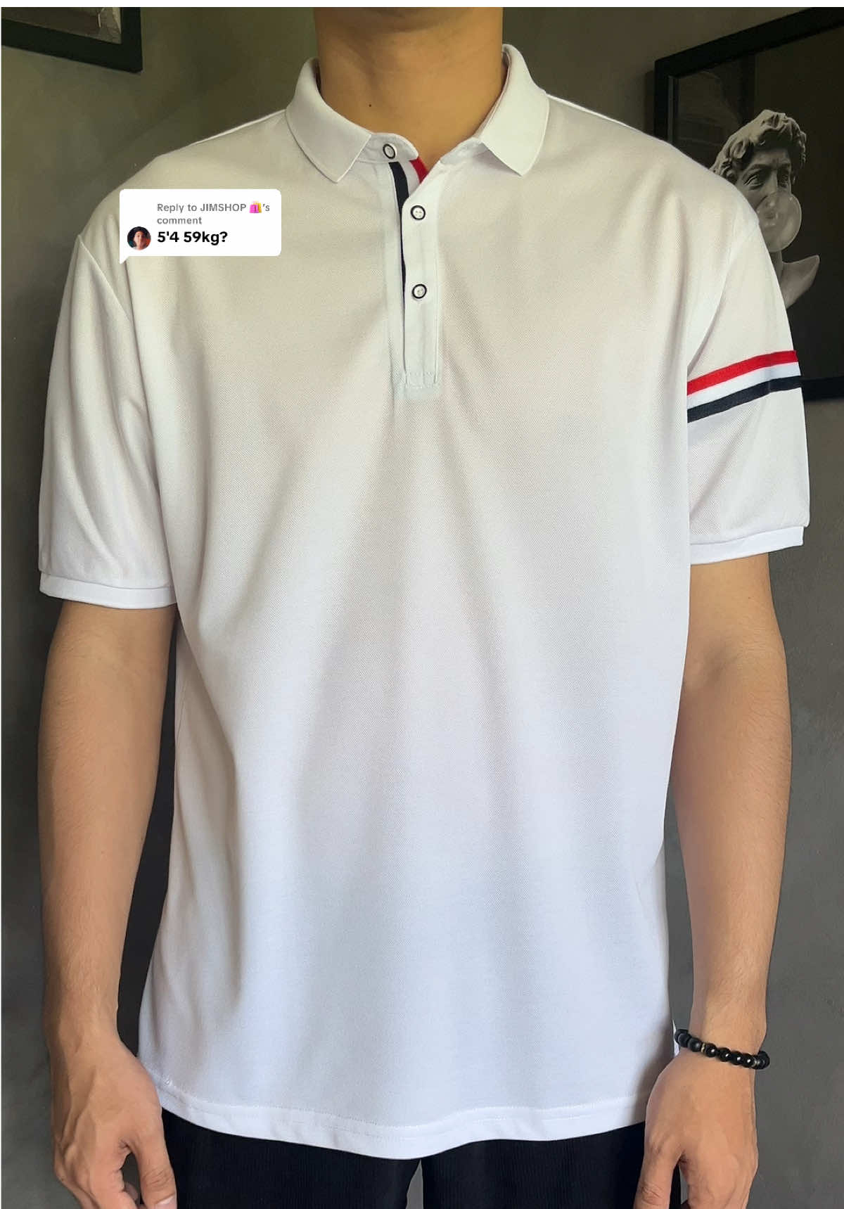 Replying to @JIMSHOP 🛍️ medium yan boss ganda fit sayo niyan! #kinwoo #poloshirtformen #casualoutfits #outfitideas 