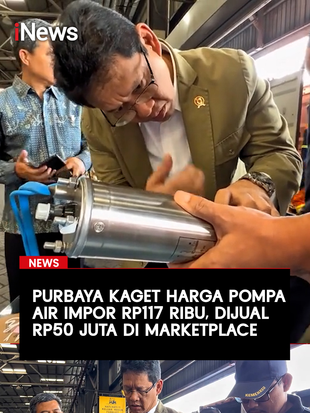 Menteri Keuangan Purbaya Yudhi Sadewa menemukan indikasi praktik underinvoicing yang merugikan penerimaan negara saat melakukan kunjungan kerja ke Kantor Pengawasan dan Pelayanan Bea Cukai Tipe Madya Pabean (KPPBCTMP) Tanjung Perak dan Kantor Balai Laboratorium Bea dan Cukai (KBLBC) Kelas II Surabaya pada Selasa 11 November 2025. Purbaya mengungkapkan temuannya yang mencolok pada barang berupa mesin pompa air impor. Harga mesin tersebut dicantumkan hanya sebesar USD7 (sekitar Rp117.117 dengan asumsi kurs Rp16.730 per USD). Padahal, saat dicek di marketplace, harga pasar mesin serupa mencapai Rp40–50 juta. 