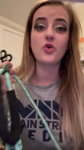 Dual leash for walking two dogs at once! It’s so convenient AND reflective!  #blue #leash #dogs #reflective #dualleash 