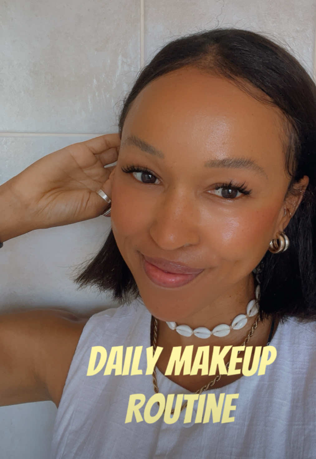 Daily Makeup Routine - no makeup makeup look 🤍 #MakeupRoutine #everydaymakeup #fyp #beauty #southafrica 