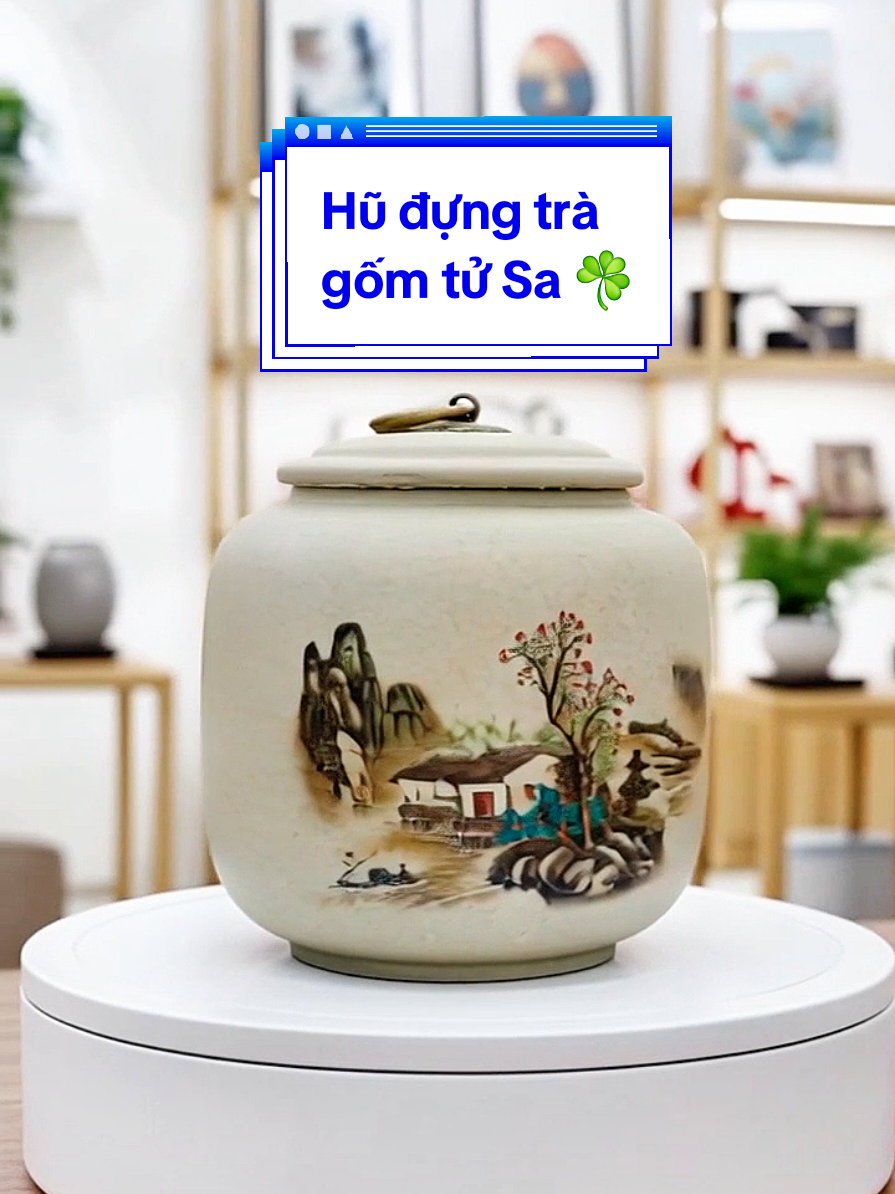Bình đựng trà kín khô ráo giữ trọn hương  vị chè,đồ khô #lanshop28 #decor #trangtri #xuhuong 