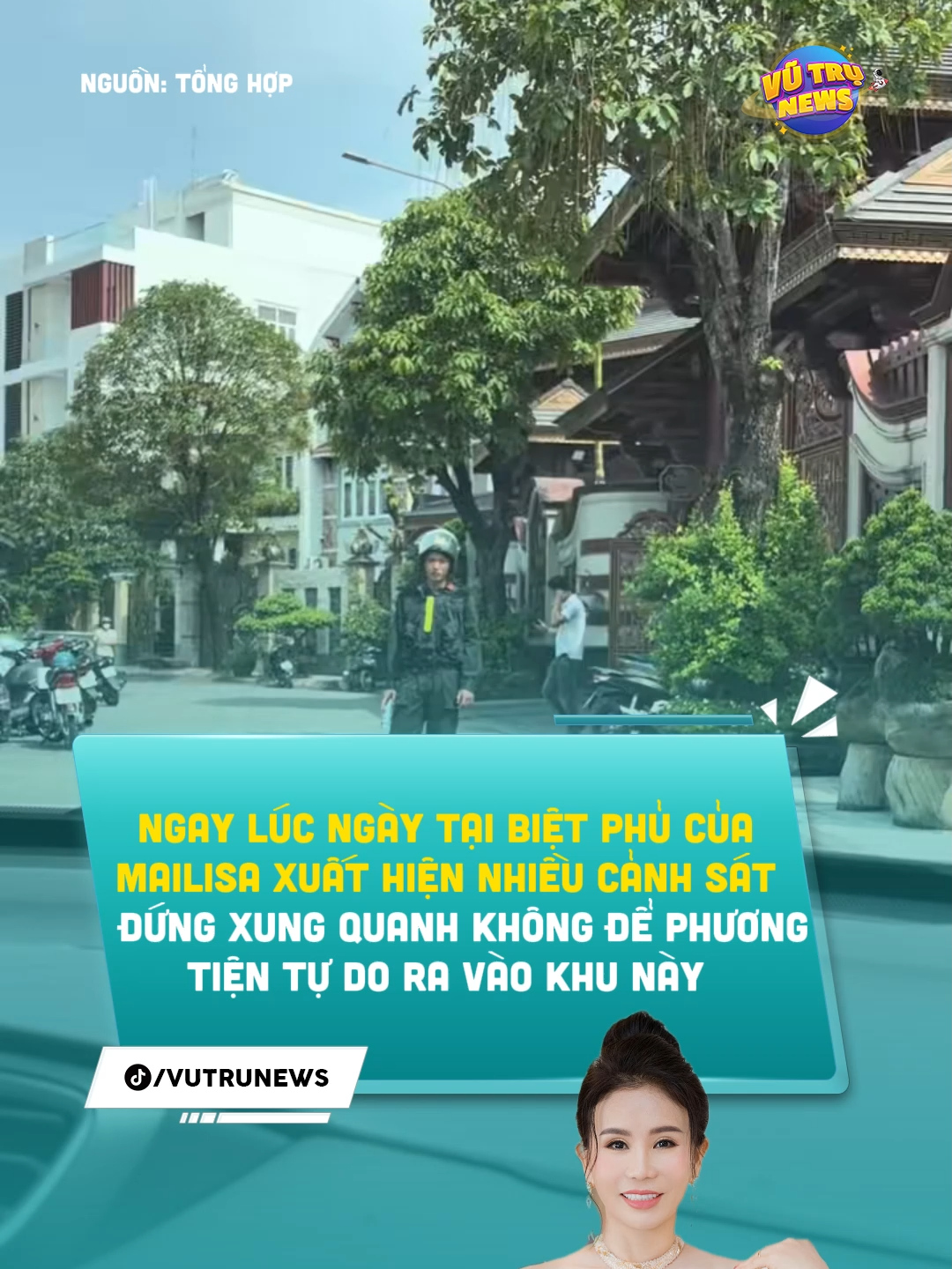 Ngay lúc ngày tại biệt phủ của Mailisa xuất hiện nhiều cảnh sát #vutrunews #Mailisa #thammyvien #tintuc #viral