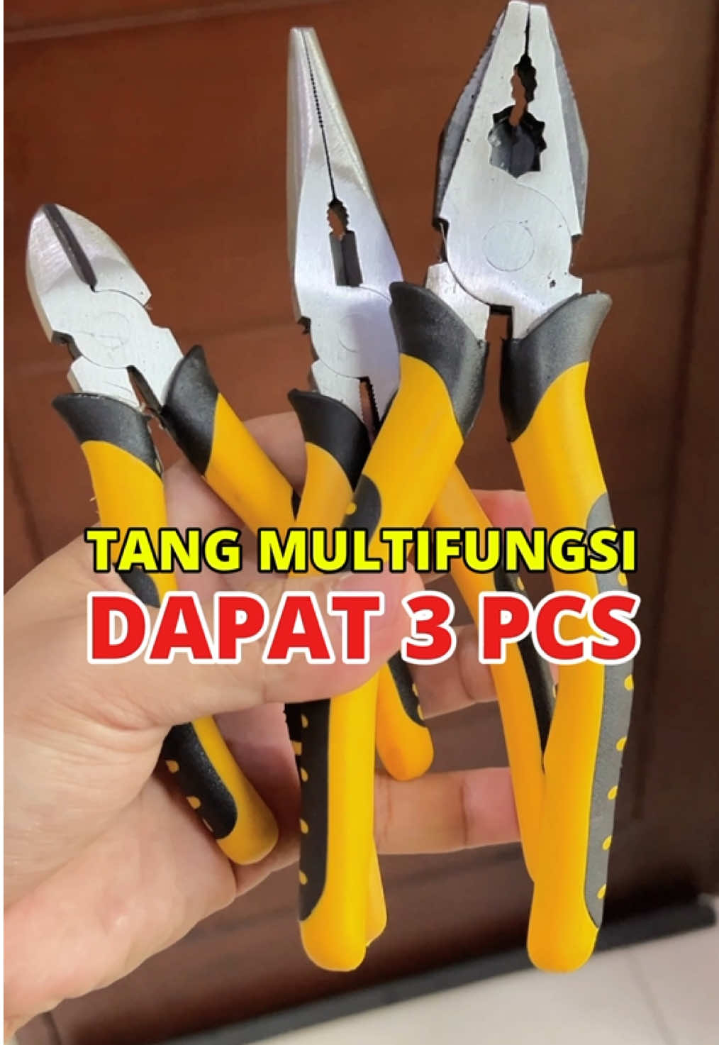 Dapatkan 3 tang super kokoh ini sekarang juga #tang #perkakas #alatrumah #fypシ゚  