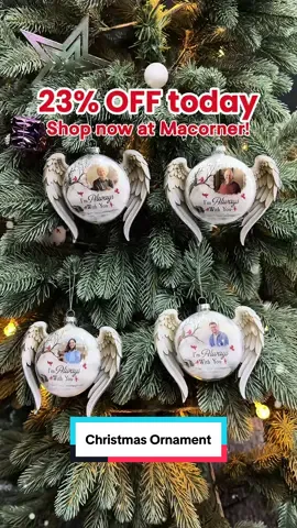 Honor cherished memories this Christmas, they're always with you, with this precious keepsake. 🎄💖 #macorner #glassornament #alwayswithyou #remembrance #christmasmemories 