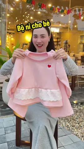 Bộ nỉ xinh cho bé #yennhanhnhen #thoitrangtreem #quanaotreem #bonibegai #bonichobe 