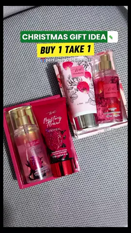 Affordable gift set in BUY1 TAKE1! perfume & lotion set🎁✨️🎁 #perfumelotionset #giftideas #perfumegiftset #giftset #christmasgift 