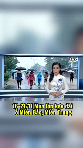 🌧 CẢNH BÁO: KHÔNG KHÍ LẠNH MẠNH, MƯA LỚN KÉO DÀI! Miền Trung chuẩn bị đón đợt mưa lớn nhiều ngày, nguy cơ ngập úng và sạt lở cao. Bà con theo dõi bản tin thời tiết và chủ động phòng tránh! 🙏 #tintuc#tinriTiet #BaoTinMuaLon #KhongKhiLanh #bialush