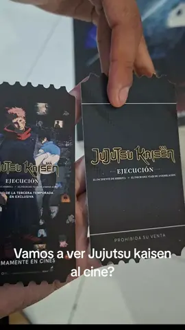 Quieres ir el 20 de noviembre a ver Jujutsu Kaisen ejecución? *enviar* #jujutsu #gojo #sony #cine #send 