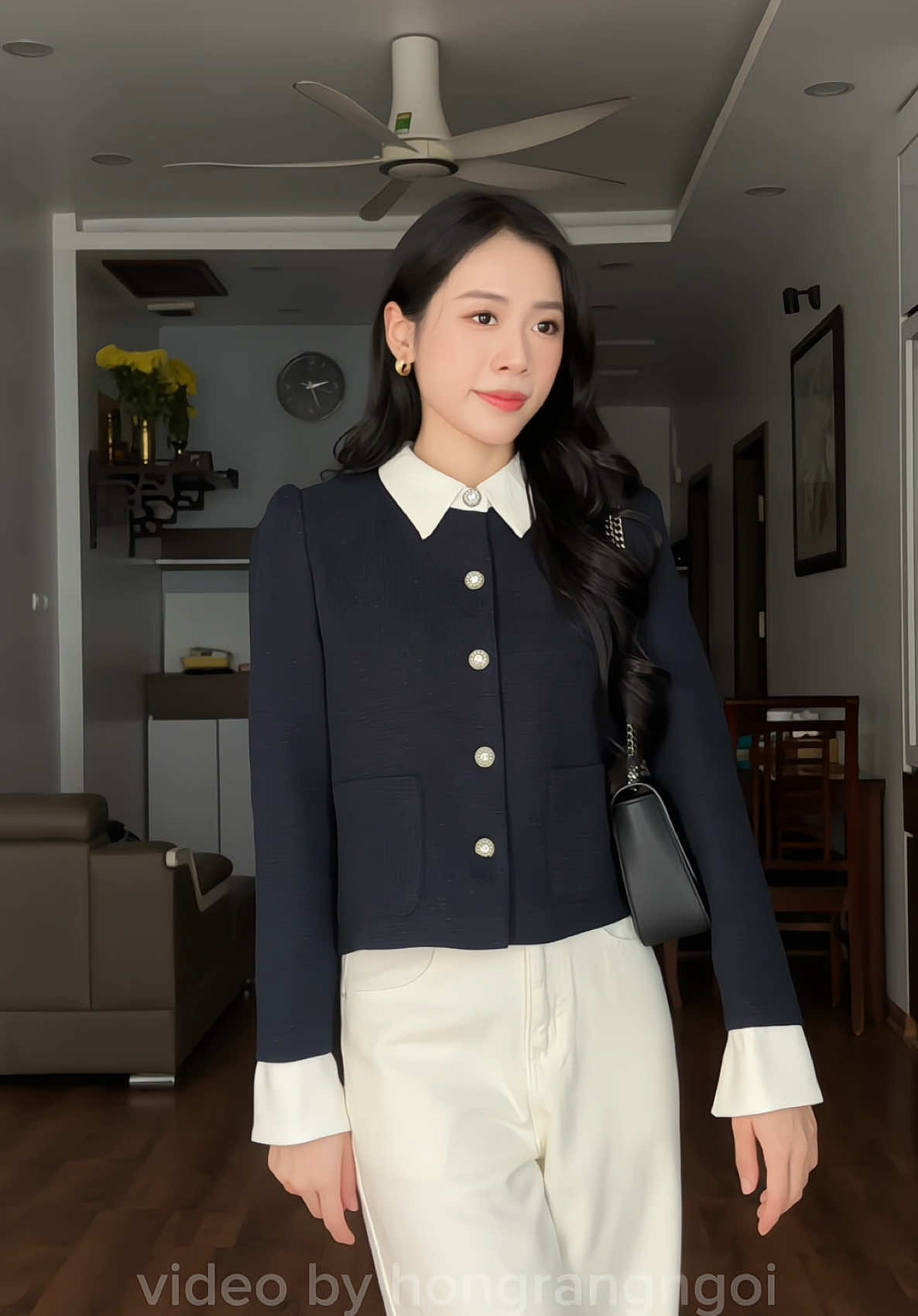 Áo dạ tweed phong cách Hong Hae In đây rùi ạaaa #calie #aodatweet #aodatweetnu #aodep #aonusangchanh 