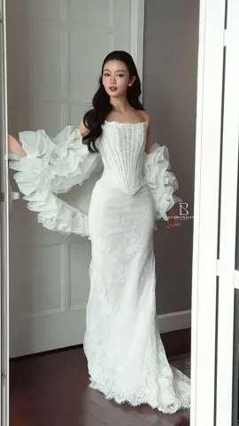 A wedding dress should reflect who you are, not just what the majority is wearing 🥂  #baonynguyenbridal  #weddingdress 