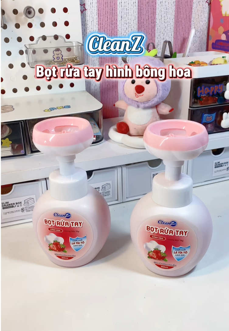 Bọt rửa tay hình cánh hoa 🤩 #cleanz #motchamnohoa #botruataybonghoa #byscom #xuhuong 