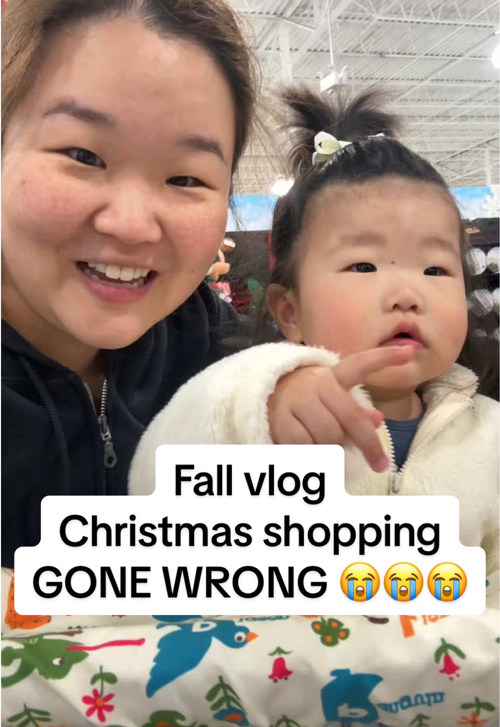 Santa was iffy but I really thought she’d like the snowman & reindeer 😭