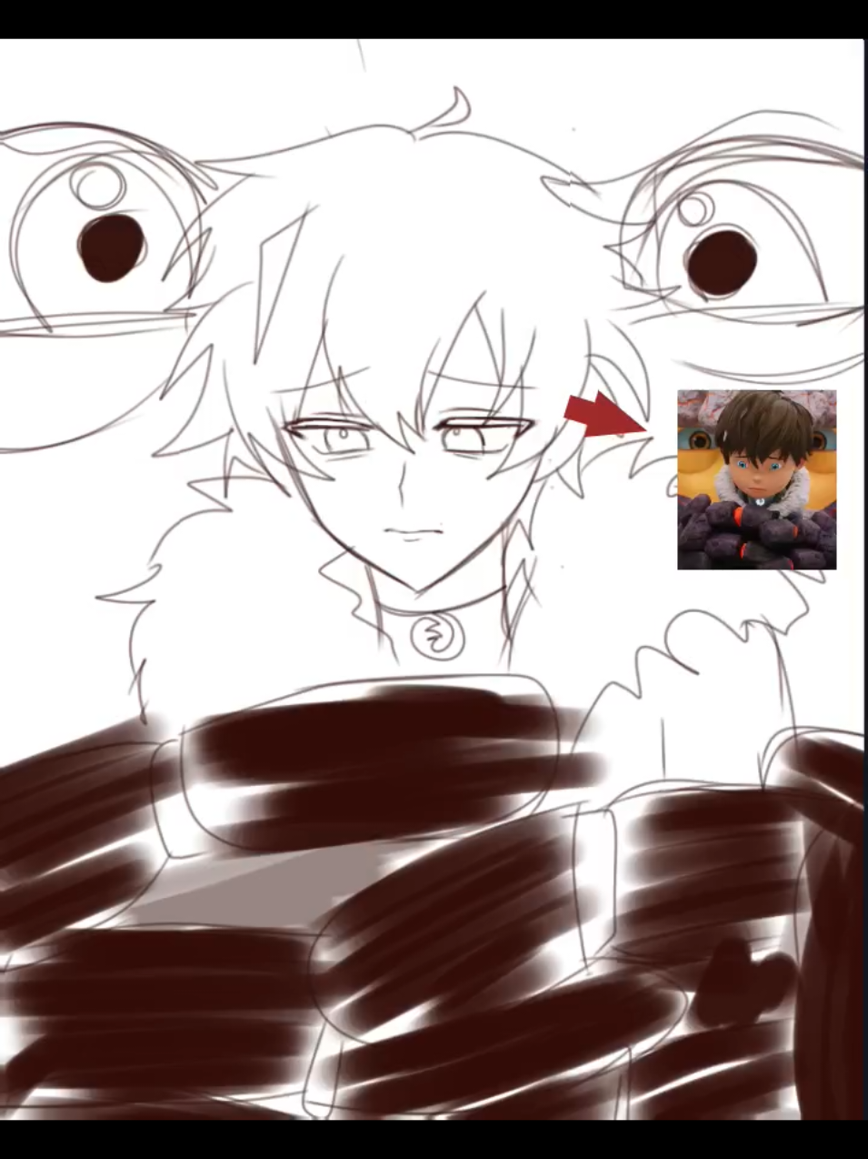 bro kena tampar #boboiboy #ice #boboiboyedit #sketch #fyp 