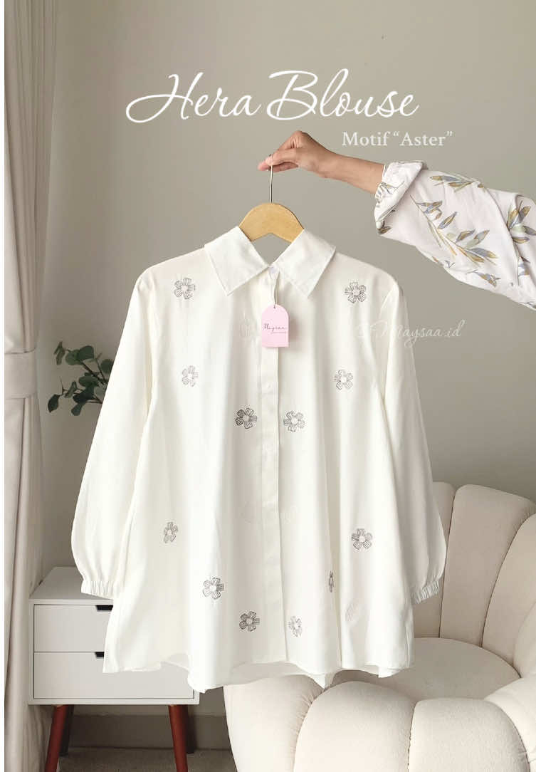Hera Blouse motif Terbaruu “Aster” #atasanwanita #blousekekinian #blousecantik #blousebordir #atasanbordirwanita 