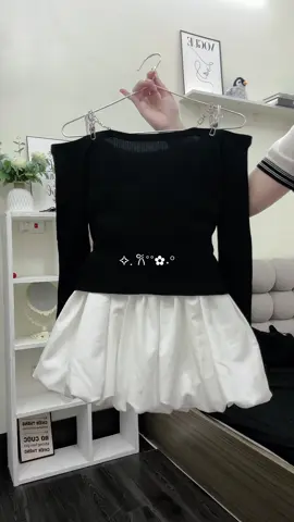 Áo kiểu trễ vai dệt kim phối dây xích slay #thoitrangnu #xh 