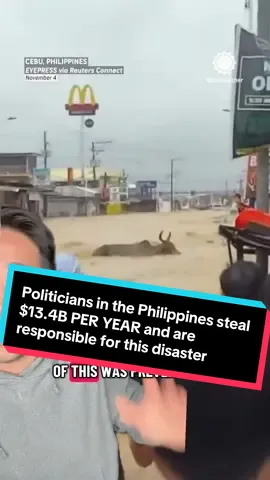 Our brothers and sisters in the Philippines are in dire need of clean, water, food, and resources bc their politicians steal over $13.4B a year when a flood diversion system would’ve cost $2B to build. #philippines #typhoon #gcans #flood #filipino 