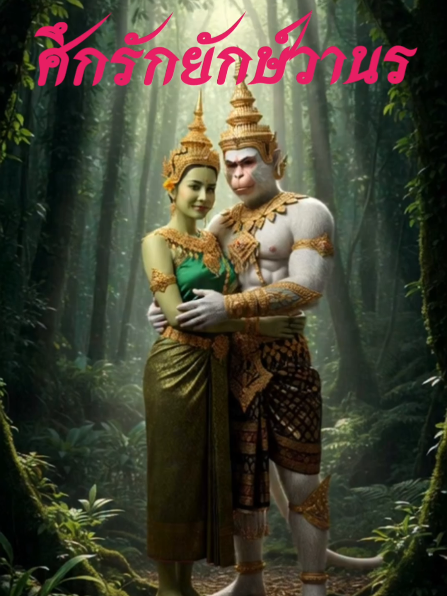 พี่หนุมานของน้องเบญจกาย🥰 #animation #รามเกียรติ์ #cartoon #follow #funny 