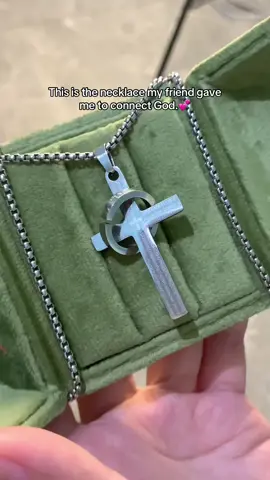 This is the necklace my friend gave me to connect God.✝️🙏#tiktokshopblackfriday #necklace #cross #god #🙏 