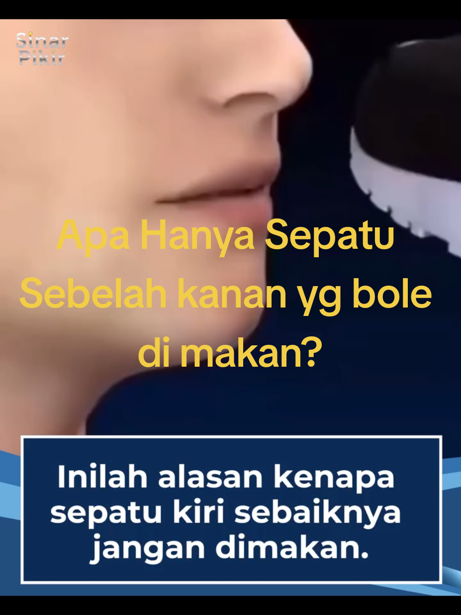 SC:@sinarpikir Pernah terpikir untuk mencoba тетакап sepatu sebelah kiri? Mungkin terdengar konyol, tapi ternyata di balik ide aneh itu ada alasan yang cukup masuk akal-dan sedikit lucu. Sepatu, terutama yang sebelah kiri, bukanlah makanan yang ramah untuk perut. Selain keras dan penuh debu jalanan, sepatu kiri sering jadi korban pertama saat kita melangkah di tempat kotor. Jadi, kalaupun seseorang nekat ingin 