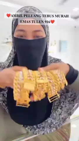 Emas 916 harga bawah pasaran.  Nak beli untuk simpan atau hadiah pun boleh! #emastulen916 #emaslelong916 #emas916 #lelong 