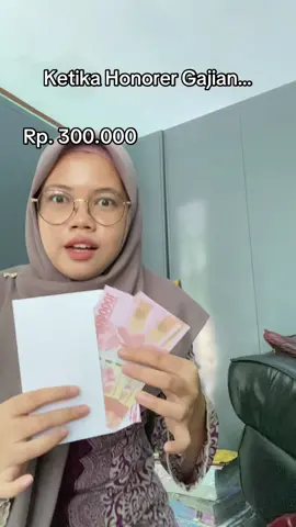 50 rasanya dikit, 100 Jadi ga punya duit #honorer #guru #gurumuda 