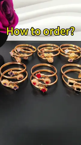 Red stone bangles #wholesale #24kgp #christmasgifts 