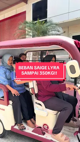 Saige Lyra bisa menampung 4-5 orang⁉️😱#fyp #viral #viralvideo #sepedalistrik #saige 