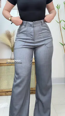 No Garter Trousers High waist #trousers #highwaistpants #pants #ontrend #baggypants 