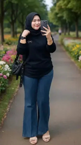 Setelan celana cutbray bahan jeans mix.#setelancutbray #celanajeans #kaoscombed 